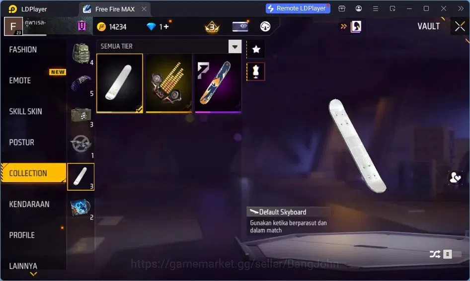 Free Fire Accounts Indonesia | Vault 15| SG Lumut | Tas Kepala Macan  image 9