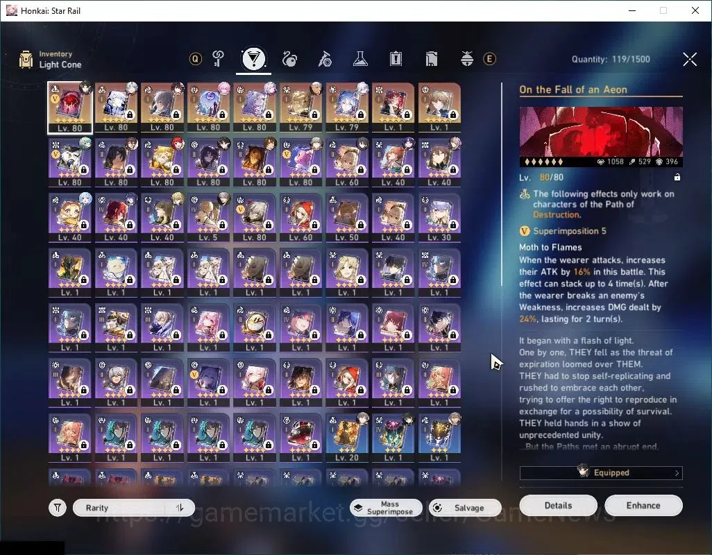 Honkai Star Rail Accounts Asia|TL 68|2 Hypercarrry Team|16 Limited|(Castoric image 5