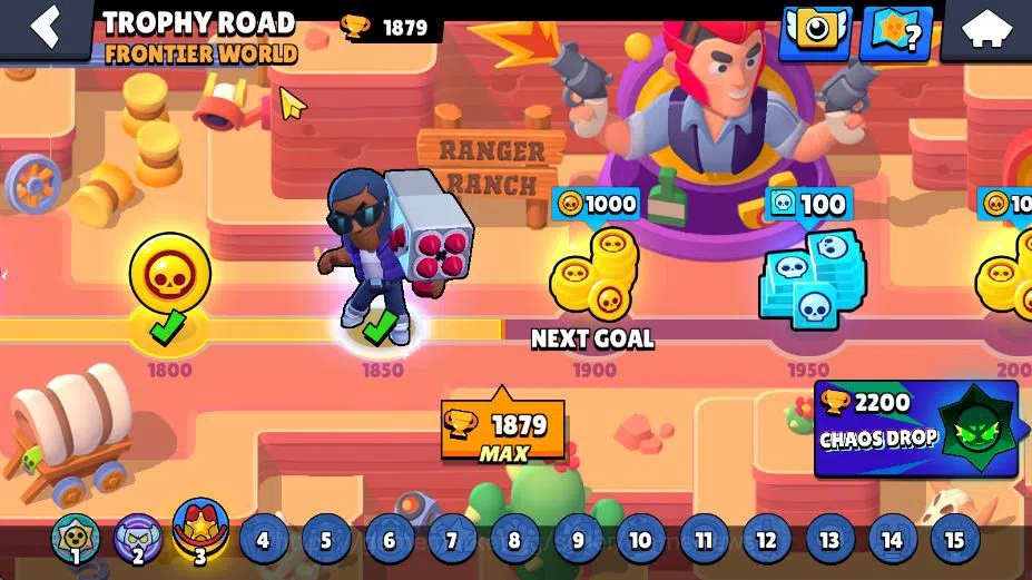 Brawl Stars Accounts 1879 Trophy|19K Bling|23 Brawler 1 Max Lv Myth Mor image 4