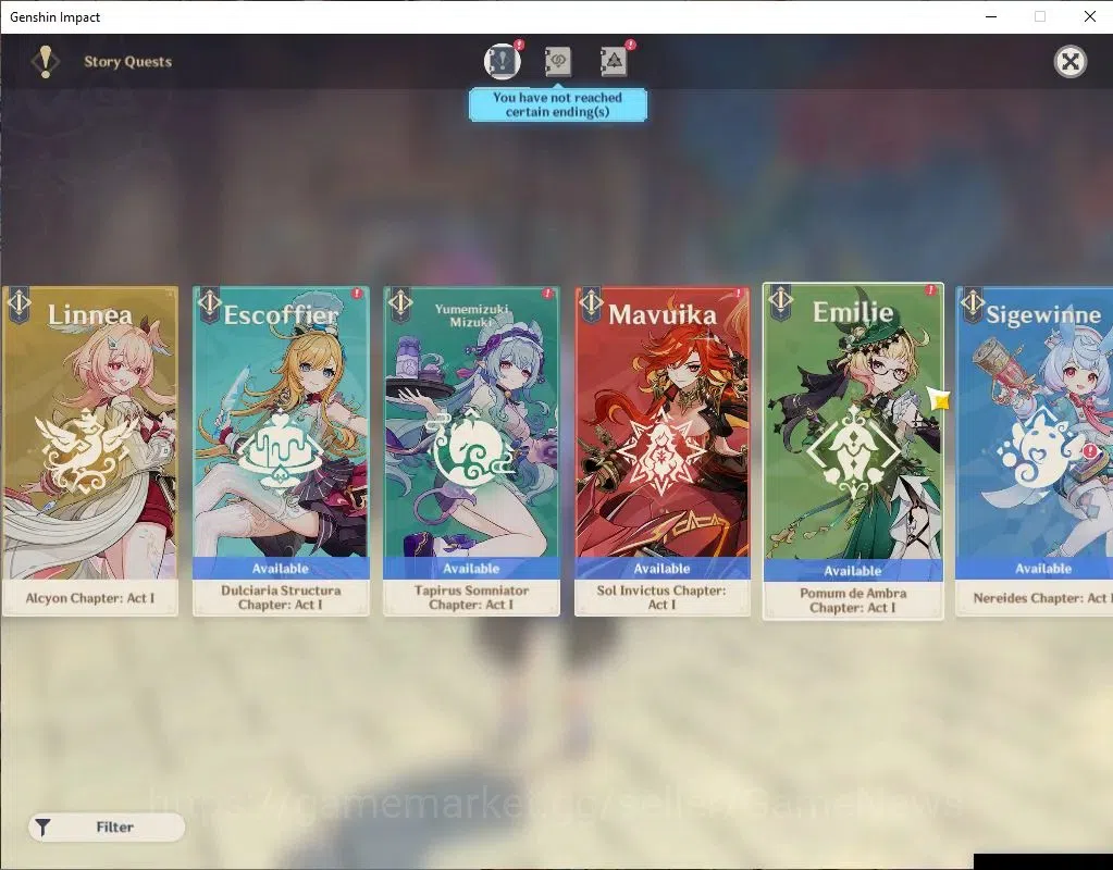 Genshin Impact Accounts ASIA |AR 57|8 Limit+5(*5WeP)|(Arlecchino)+Sign,Rai image 14