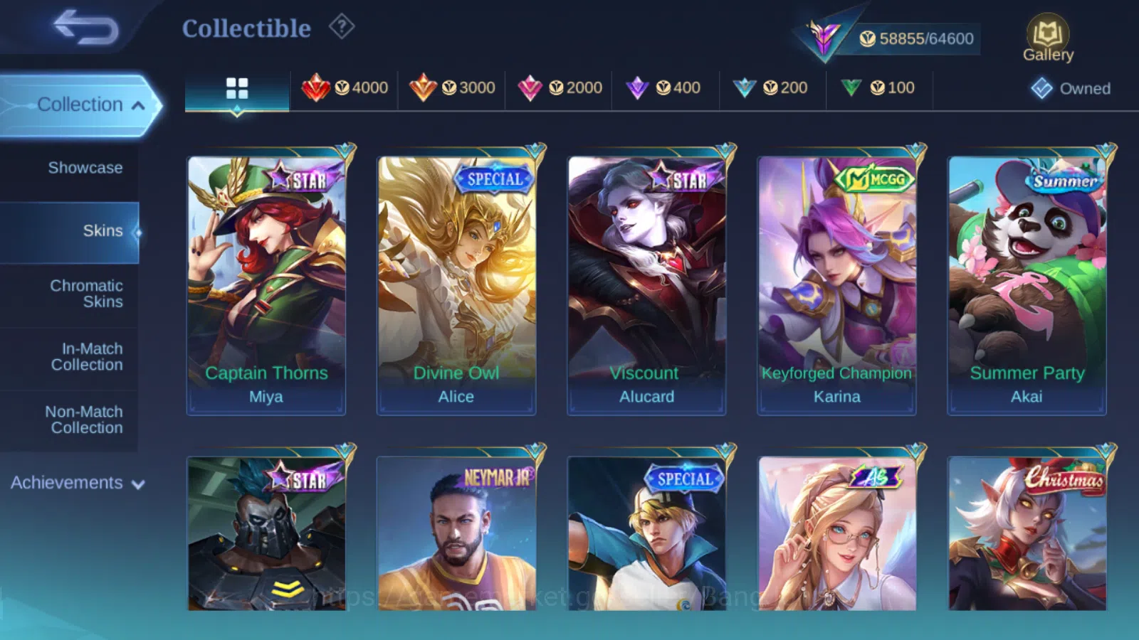 Mobile Legends: Bang Bang Accounts Others Hero 131 | Skin 292 | GLORY | Champion Lancelot , Luckybox Saber , Lighborn Fanny 11