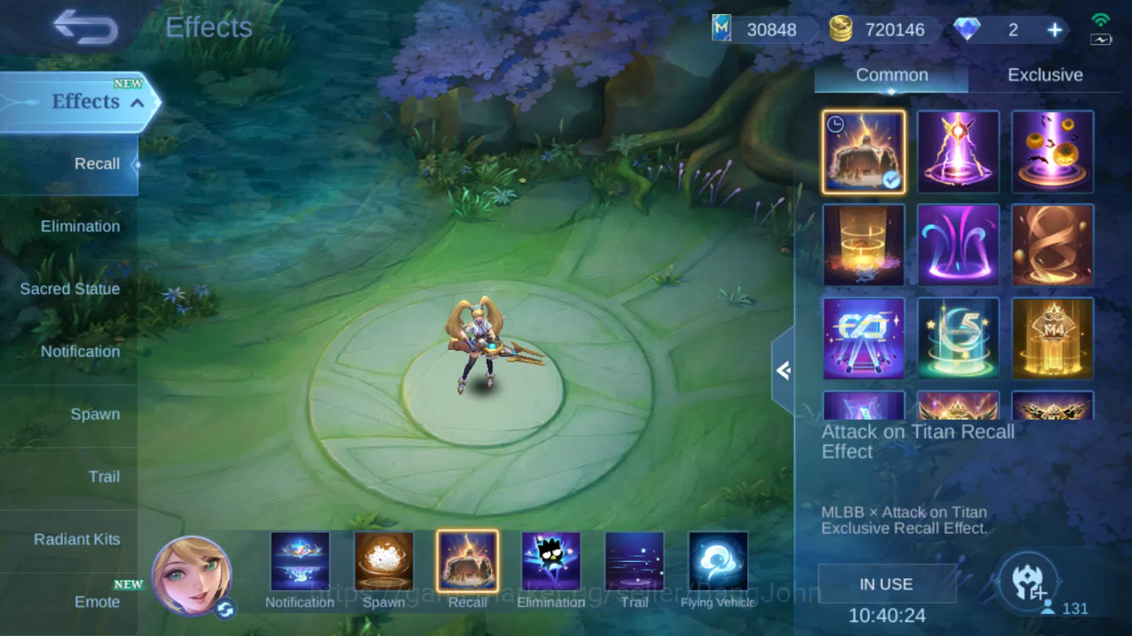 Mobile Legends: Bang Bang Accounts Others Hero 131 | Skin 292 | GLORY | Champion Lancelot , Luckybox Saber , Lighborn Fanny 12