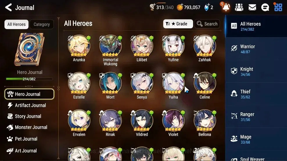 Epic Seven Accounts High-End ASIA Verif|18 ML(LOTScales,HarSeti,GenRas,ZIO,Etc)+Ab Fumyr,Setsuka,Rinak,Estele,Etc|AUTO WGB 10