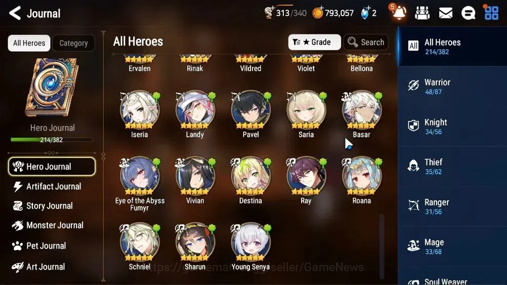 Epic Seven Accounts High-End ASIA Verif|18 ML(LOTScales,HarSeti,GenRas,ZIO,Etc)+Ab Fumyr,Setsuka,Rinak,Estele,Etc|AUTO WGB 11