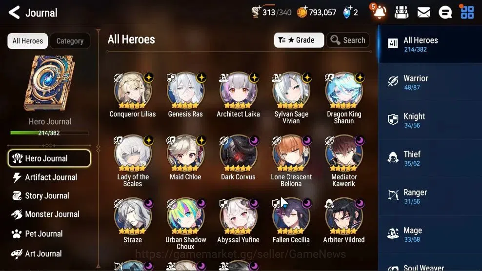 Epic Seven Accounts High-End ASIA Verif|18 ML(LOTScales,HarSeti,GenRas,ZIO,Etc)+Ab Fumyr,Setsuka,Rinak,Estele,Etc|AUTO WGB 6