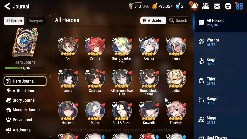 Epic Seven Accounts High-End ASIA Verif|18 ML(LOTScales,HarSeti,GenRas,ZIO,Etc)+Ab Fumyr,Setsuka,Rinak,Estele,Etc|AUTO WGB 8