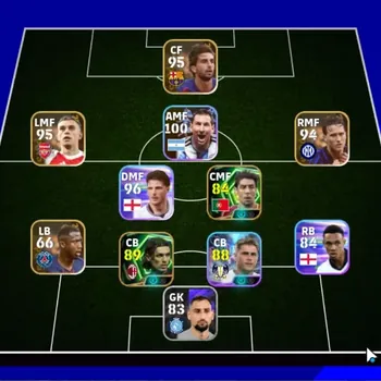 eFootball Accounts Legends & Iconic Players Android|Power 2704|2 Epic Paolo Maldini,Rui Costa|4 Show Time Lionel Messi,Micky