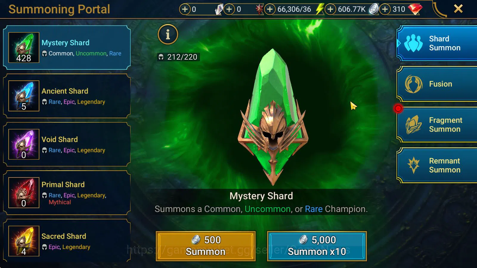 Raid: Shadow Legends Accounts Starter 727K Power| 1 Mythical Androc The Glorious image 5
