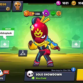 Brawl Stars Accounts 1350 Trophy|17 Brawlers 2 Max Edgar Full Buffies,Tara|15 Skin|2 Myth(Gridiron Otis,T Tara),Etc|5K