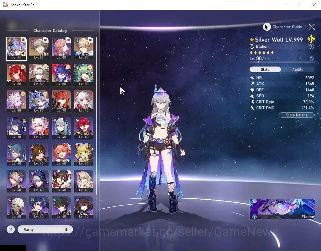 Honkai Star Rail Accounts Asia|TL 65|10 SRP|7 Limited|[SW LV.999 E2,Castoric image 5