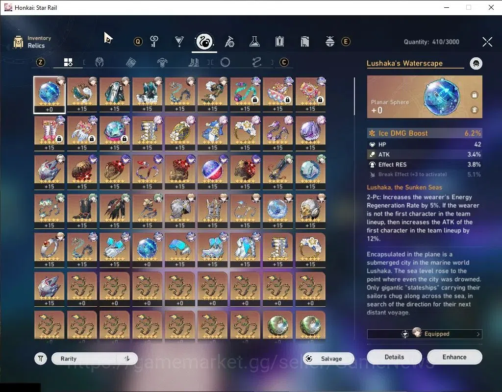 Honkai Star Rail Accounts Asia|TL 65|10 SRP|7 Limited|[SW LV.999 E2,Castoric image 9