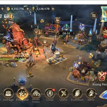 Watcher of Realms Accounts End-Game GLOBAL 60x|Lv 37|707K Power|3 Lord[Jezebele,King Harz,Morigan]|12