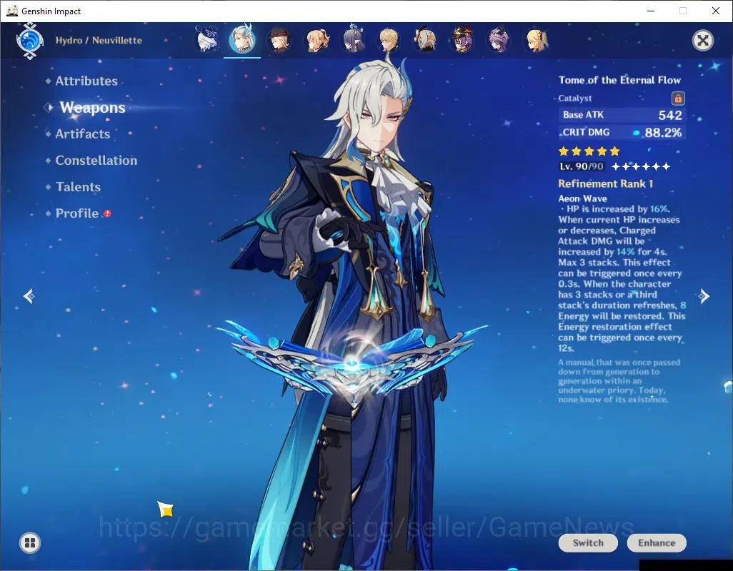 Genshin Impact Accounts Asia|AR 58|12 Limit+5(*5Wep)|[LyneyC2,NeuvilC1,Fur image 5