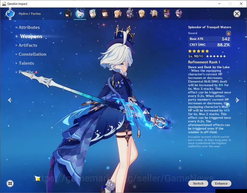 Genshin Impact Accounts Asia|AR 58|12 Limit+5(*5Wep)|[LyneyC2,NeuvilC1,Fur image 6
