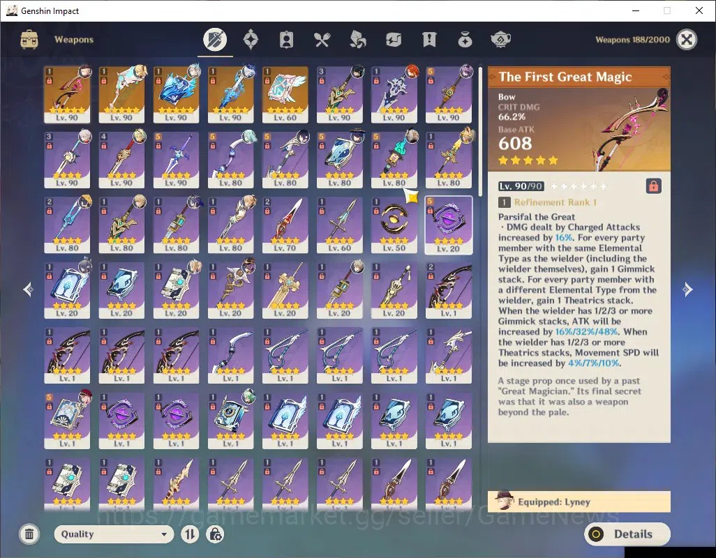 Genshin Impact Accounts Asia|AR 58|12 Limit+5(*5Wep)|[LyneyC2,NeuvilC1,Fur image 8