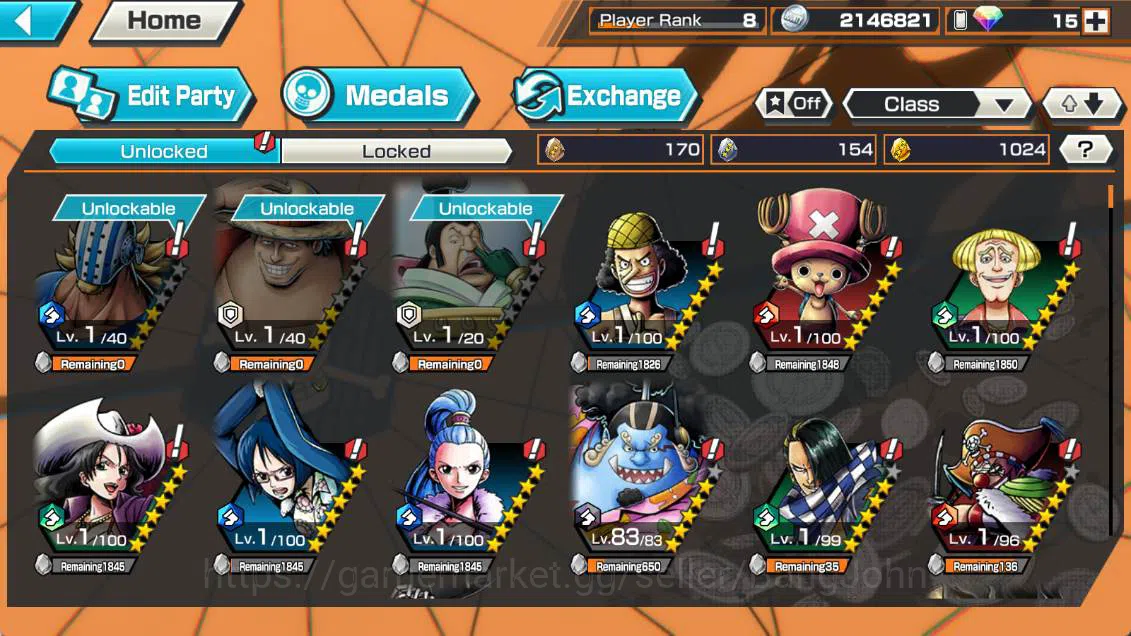 One Piece Bounty Rush Accounts Others GLOBAL | EX3 | onigashima zoro, S-snake seraph, Kuri Oden more detail check SS OPBR260B 3