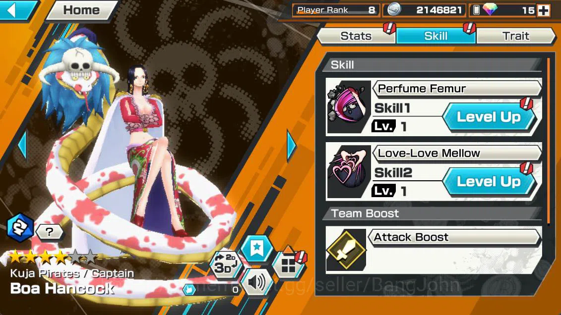 One Piece Bounty Rush Accounts Others GLOBAL | EX3 | onigashima zoro, S-snake seraph, Kuri Oden more detail check SS OPBR260B 9