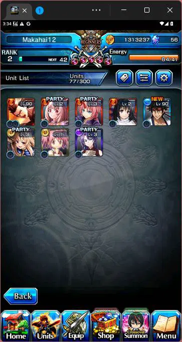 Grand Summoners Accounts Others GLOBAL|8 Ascend|Kirisame,Arthur Pencilgon,Shizu,SS Liza,Madaka Kaname,S 4