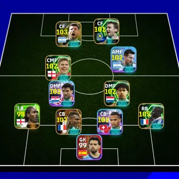 eFootball Accounts Others Mobile|PW 3140|MarceloDesaillyBigT,LionelMessiShowT,MikelMerinoShowT,MateoKovacicShowT,Manuel