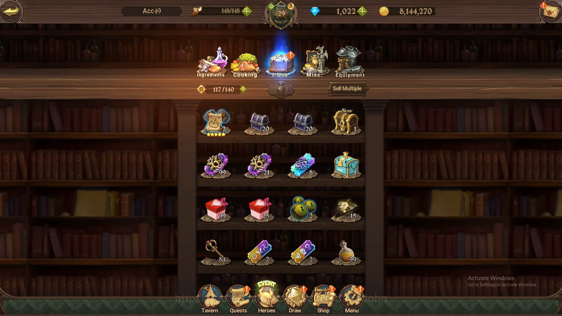 The Seven Deadly Sins: Grand Cross Accounts GLOBAL|1m CC|DM 1,022|UR Demon King Meliodas,etc|T image 5