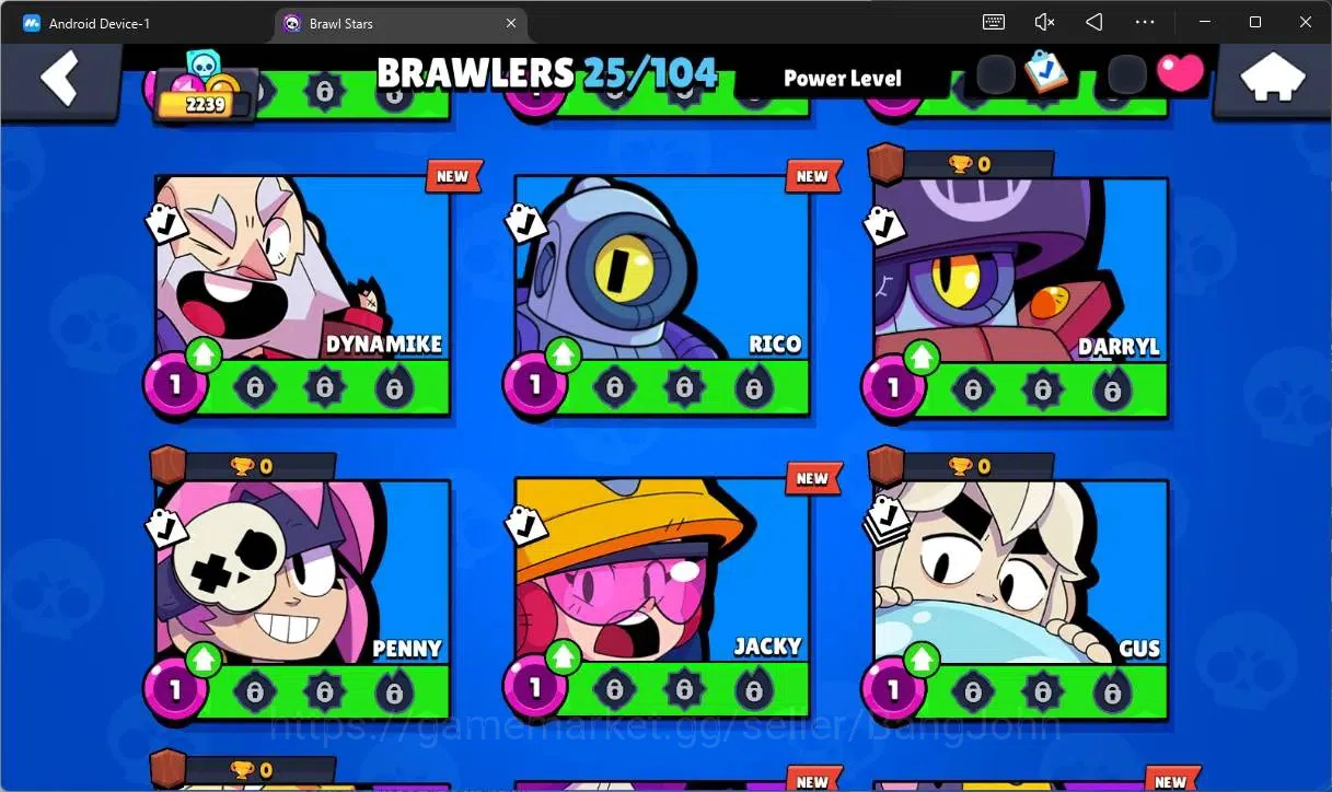 Brawl Stars Accounts Global |2239 Trophy|25 Brawler|2 Max Hypercharge(B image 7