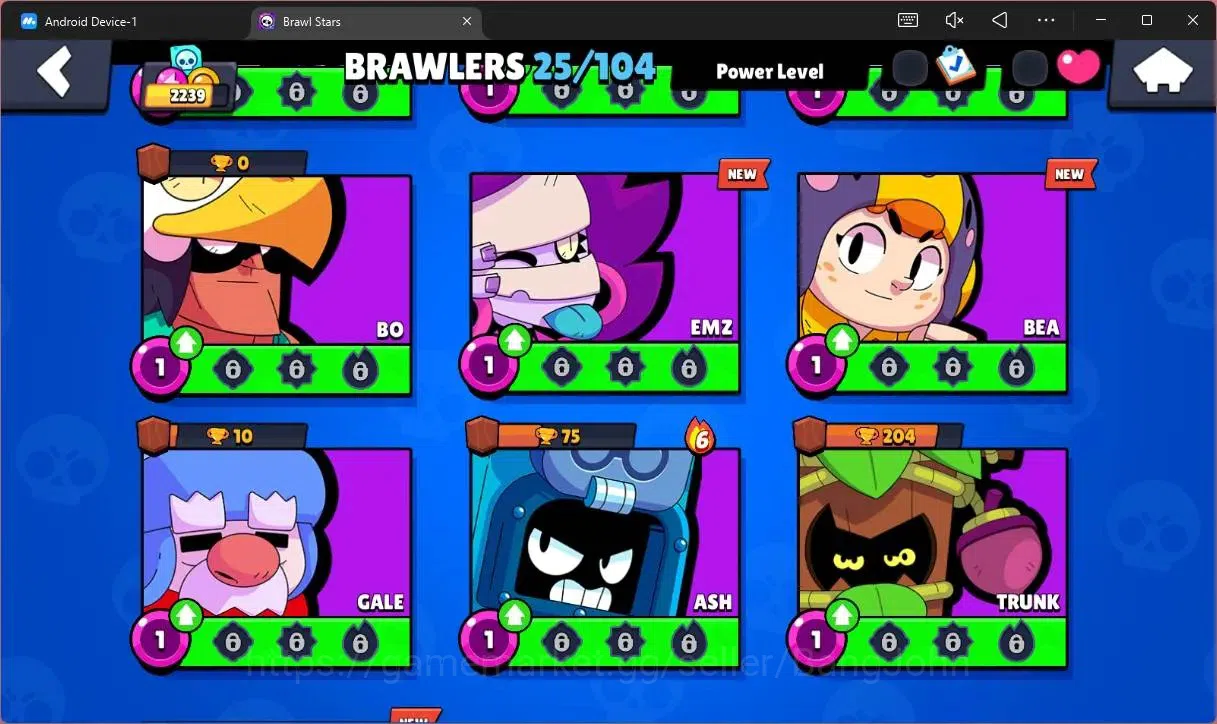 Brawl Stars Accounts Global |2239 Trophy|25 Brawler|2 Max Hypercharge(B image 8