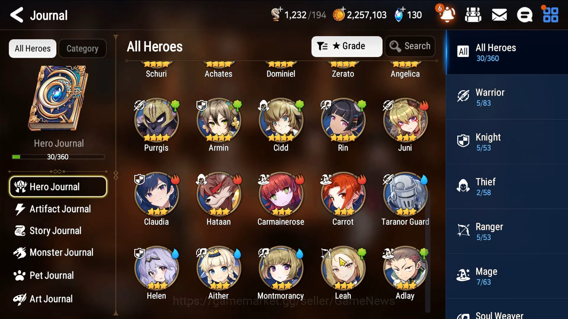 Epic Seven Accounts Global UnVerif|3ML(Har seti,BM Haste,Vildred)1.2K image 10