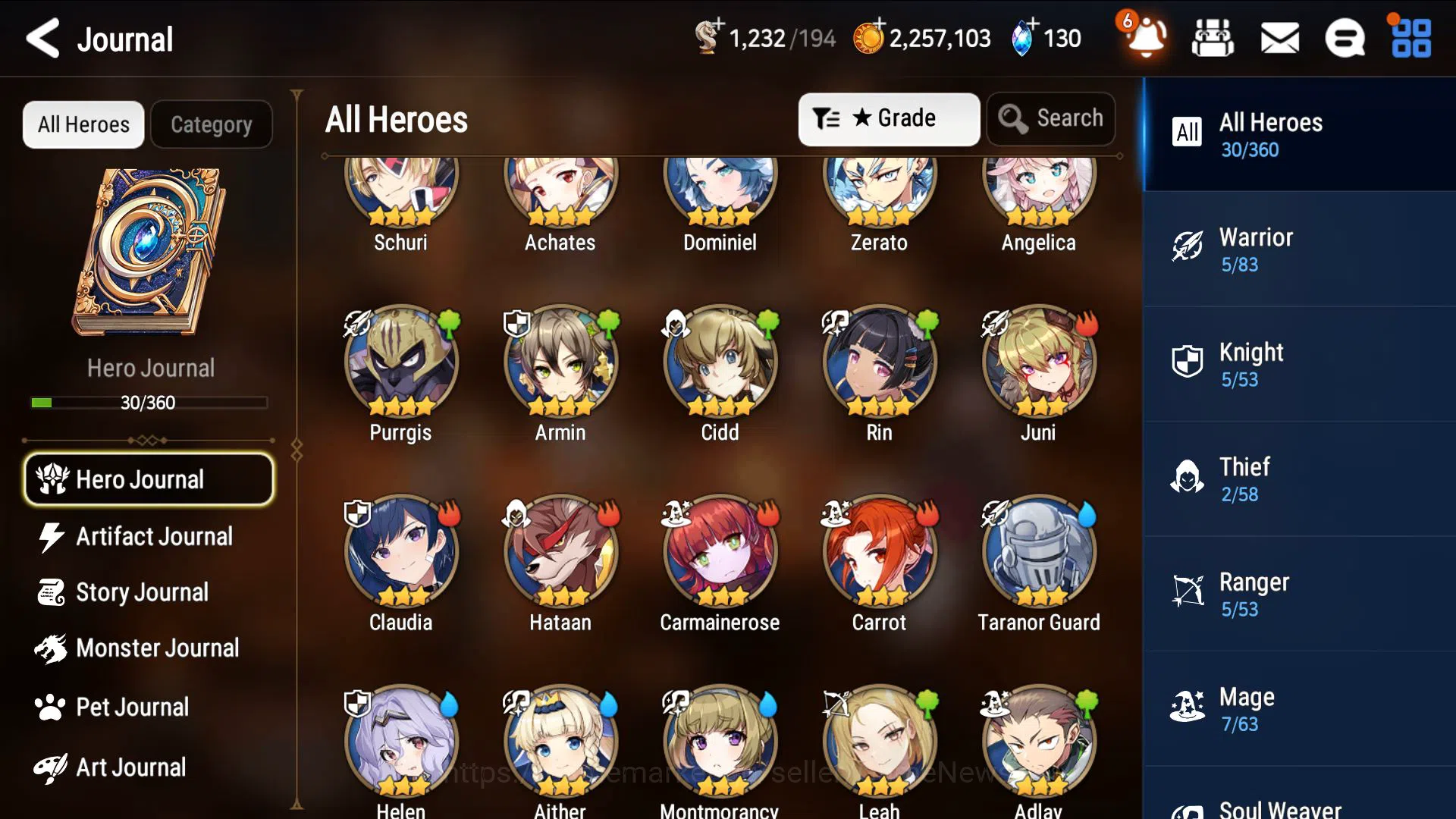 Epic Seven Accounts Global UnVerif|3ML(Har seti,BM Haste,Vildred)1.2K image 11