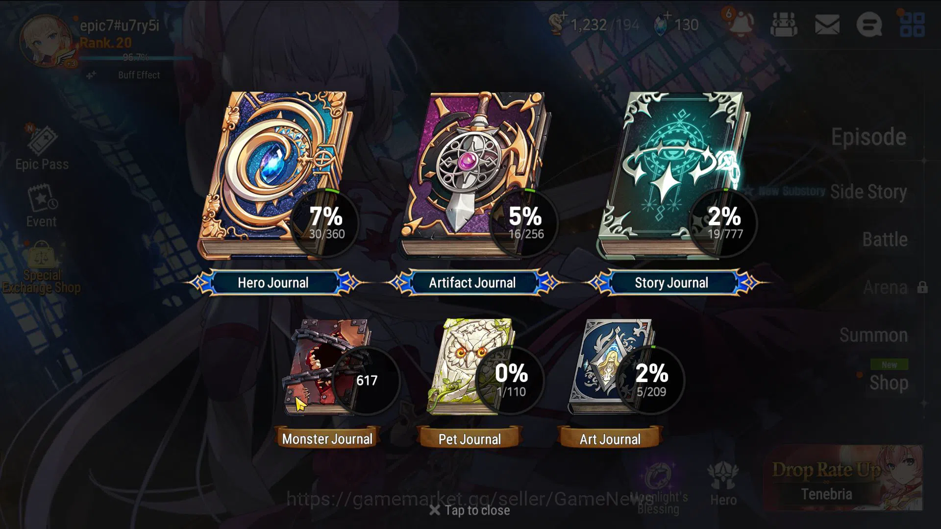 Epic Seven Accounts Global UnVerif|3ML(Har seti,BM Haste,Vildred)1.2K image 13