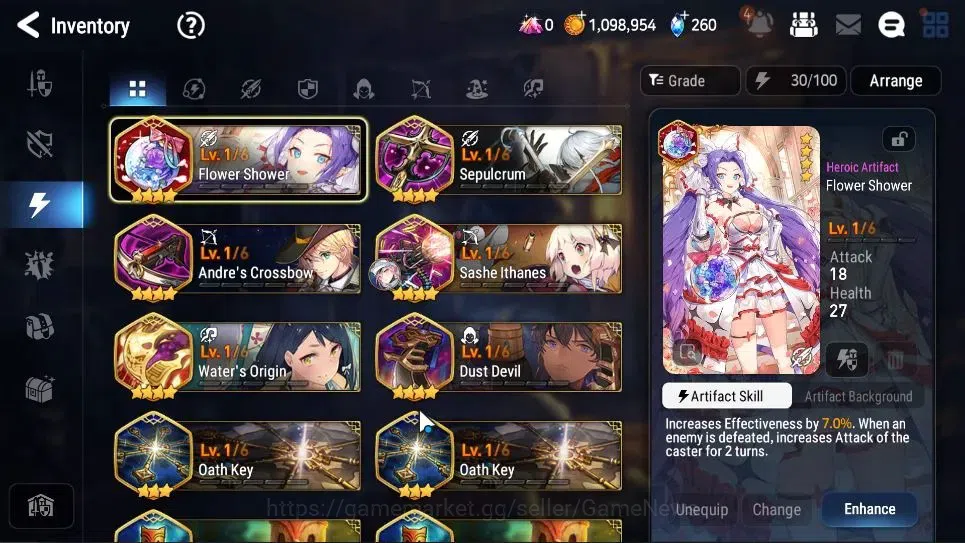 Epic Seven Accounts GLOBAL UnVerif|New Era|2 ML(Har Setti,DragonK Shar image 14