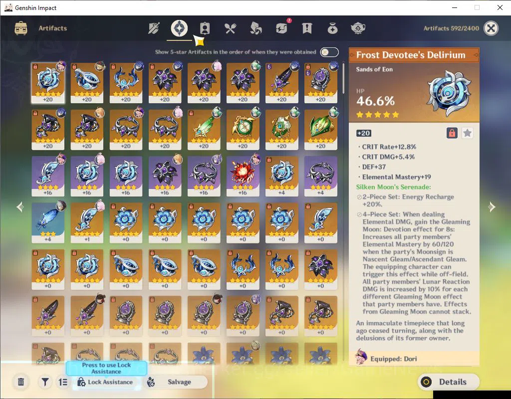 Genshin Impact Accounts Mid Game ASIA|AR 51|1 Limited+22(*4Character)|Flins C2|MC Male|Fregile Resin 22|Low Explore 6