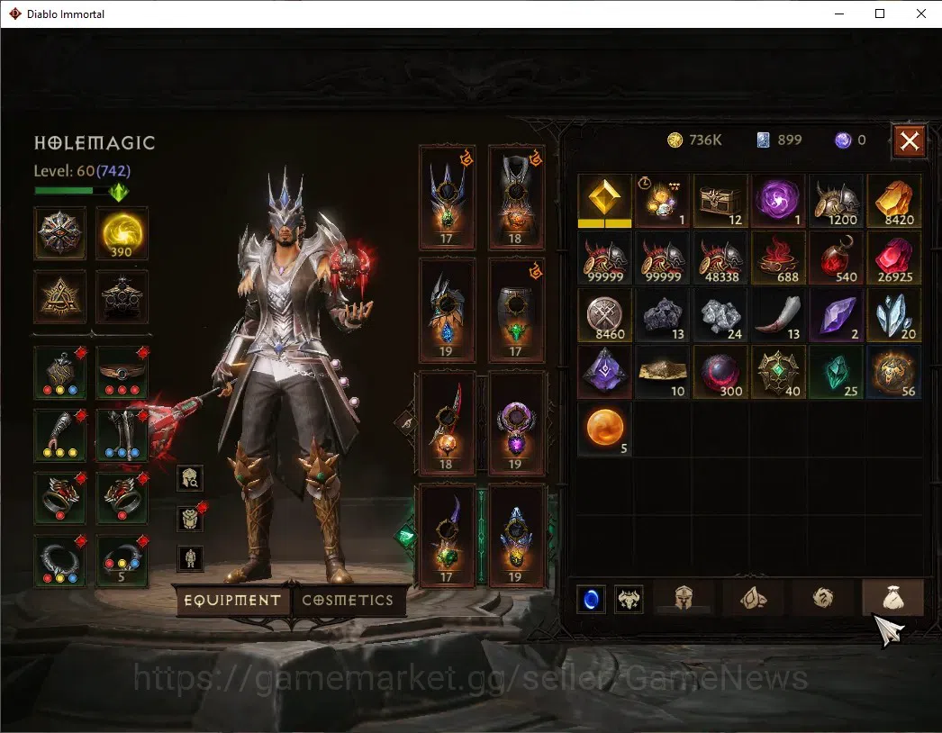 Diablo Immortal Accounts EU - aranoch|CS ON|Lv60(742)|Tempest|42k CR|Reso 3 image 7