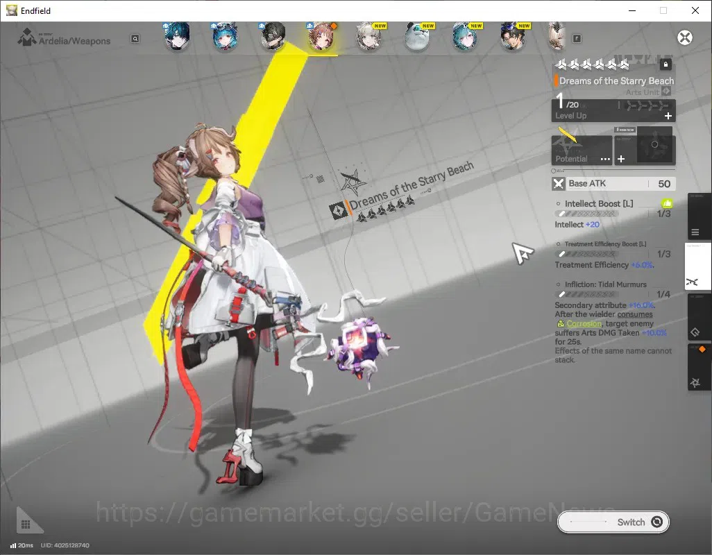 Arknights: Endfield Accounts ASIA|Lv 2|3 SSR (1 Limited) + 1 (*6 Weapon)|Camill image 3