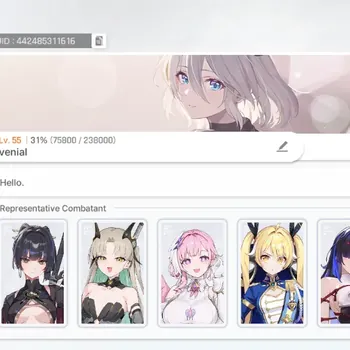 Chaos Zero Nightmare Accounts Global|Lv 55|7 SSR [Rossweisse M2,Olga,Diana,Tiphera,Chizuru,Kayron,Magna]|Selector ON|Story