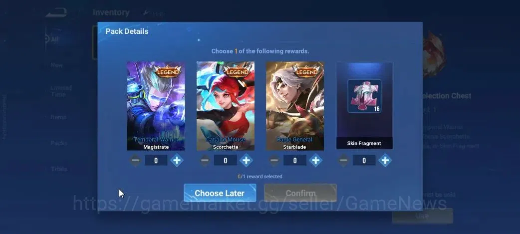 Honor of Kings Accounts Hero 7|Starter with Legend Skin Selection Chest(Di image 4