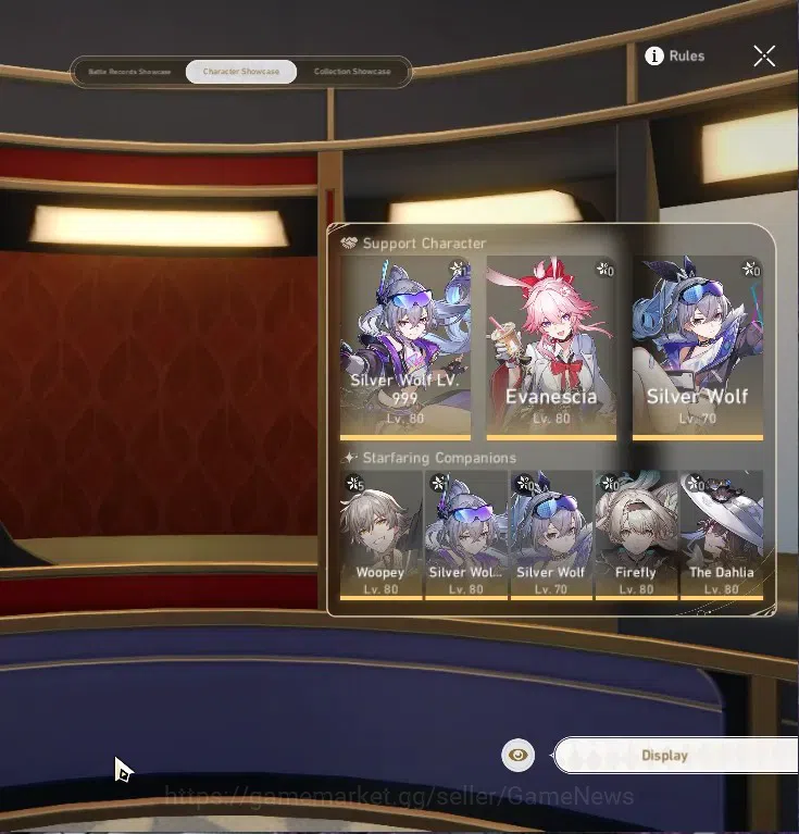 Honkai Star Rail Accounts Others Asia|TL 65|7 Limited|(Silver Wolf 999 E1,Evanescia,Firefly)+Sign,The Dahlia,Huohuo,Fu 2
