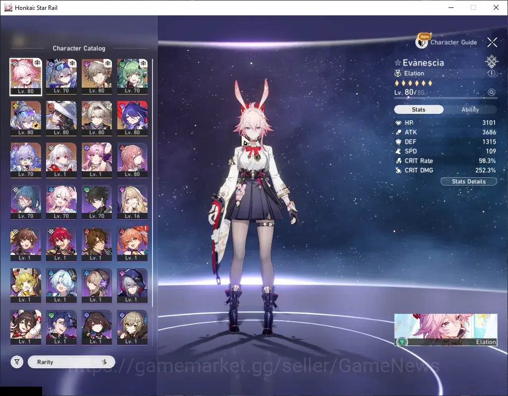 Honkai Star Rail Accounts Others Asia|TL 65|7 Limited|(Silver Wolf 999 E1,Evanescia,Firefly)+Sign,The Dahlia,Huohuo,Fu 4