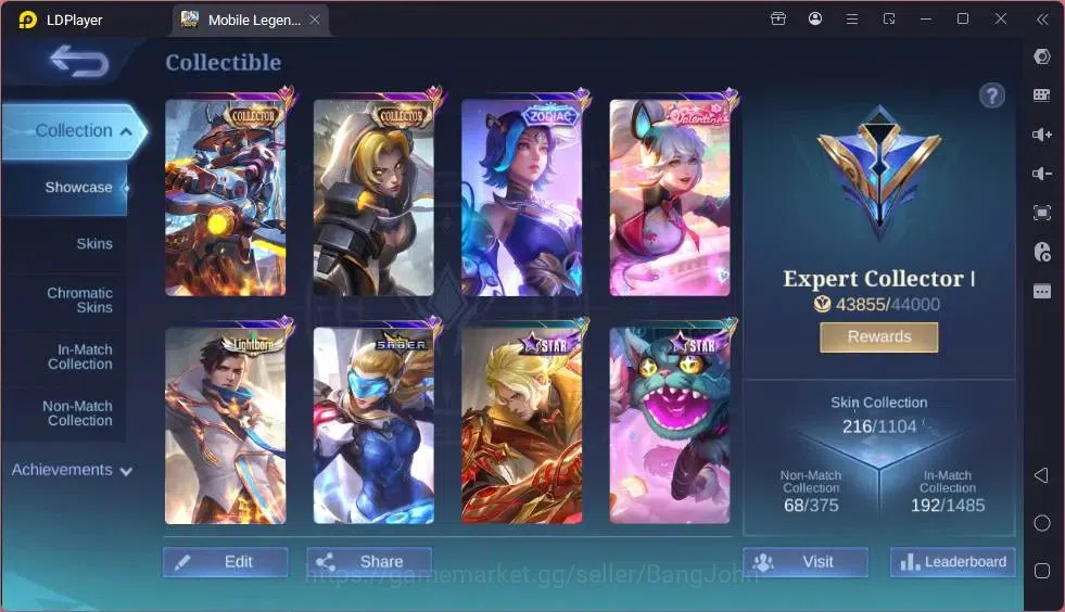 Mobile Legends: Bang Bang Accounts Global|Hero 114|Skin 216|Expert|Collector Natalia+ image 11