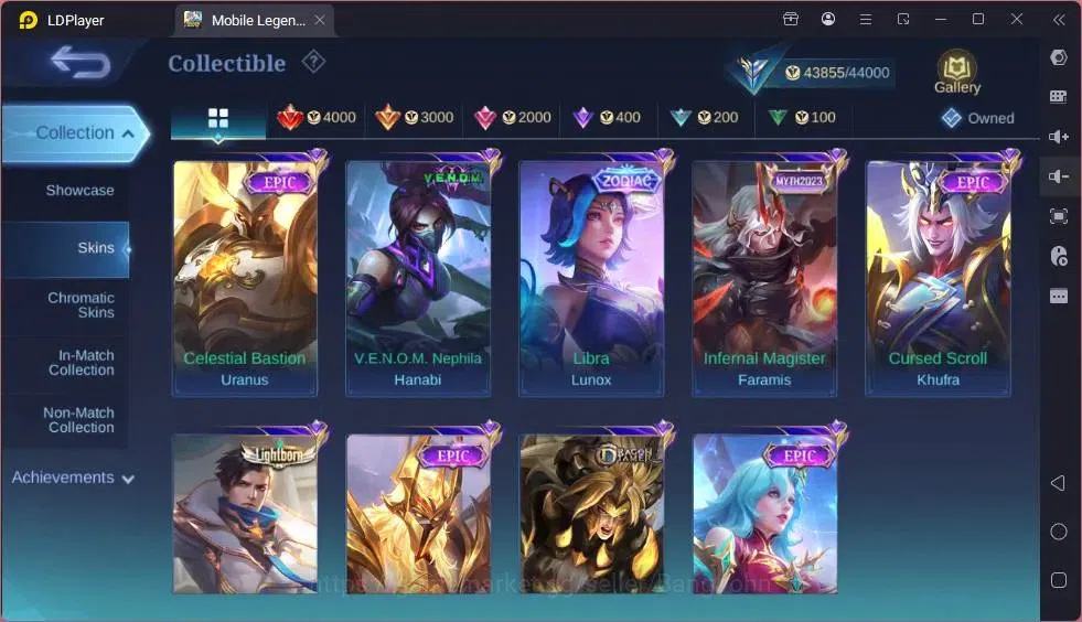 Mobile Legends: Bang Bang Accounts Global|Hero 114|Skin 216|Expert|Collector Natalia+ image 6