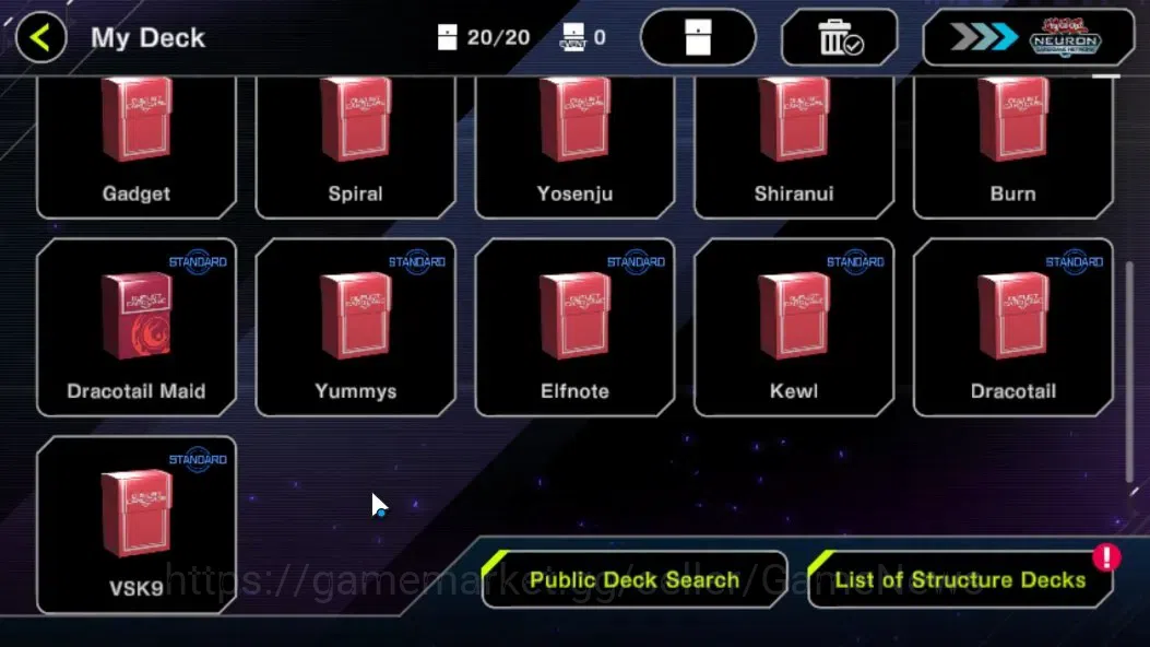 Yu-Gi-Oh! Master Duel Accounts Android|Lv 18 | 20 Deck | Kewl, VSK9, Yummys, Drac image 3