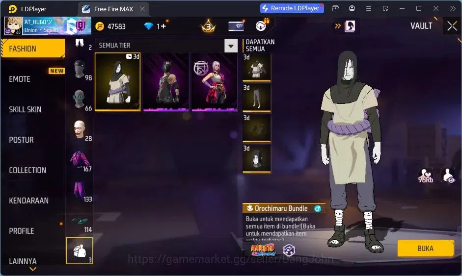 Free Fire Accounts Indonesia |Vault 167| 2 EVO (AK47,MP5)| M1887- Han image 14