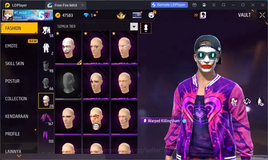 Free Fire Accounts Indonesia |Vault 167| 2 EVO (AK47,MP5)| M1887- Han image 18