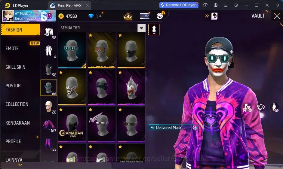 Free Fire Accounts Indonesia |Vault 167| 2 EVO (AK47,MP5)| M1887- Han image 19