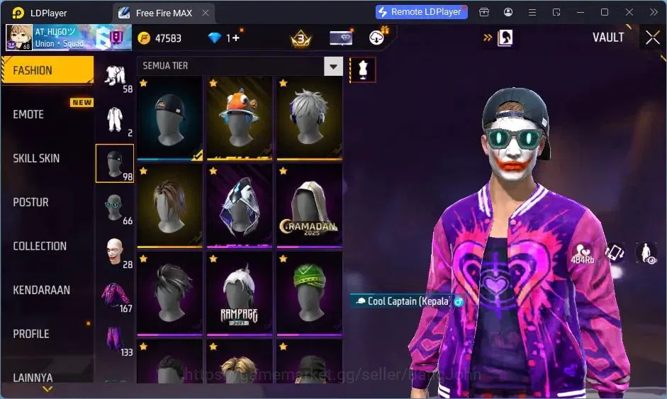 Free Fire Accounts Indonesia |Vault 167| 2 EVO (AK47,MP5)| M1887- Han image 20