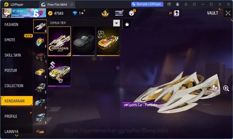 Free Fire Accounts Indonesia |Vault 167| 2 EVO (AK47,MP5)| M1887- Han image 8