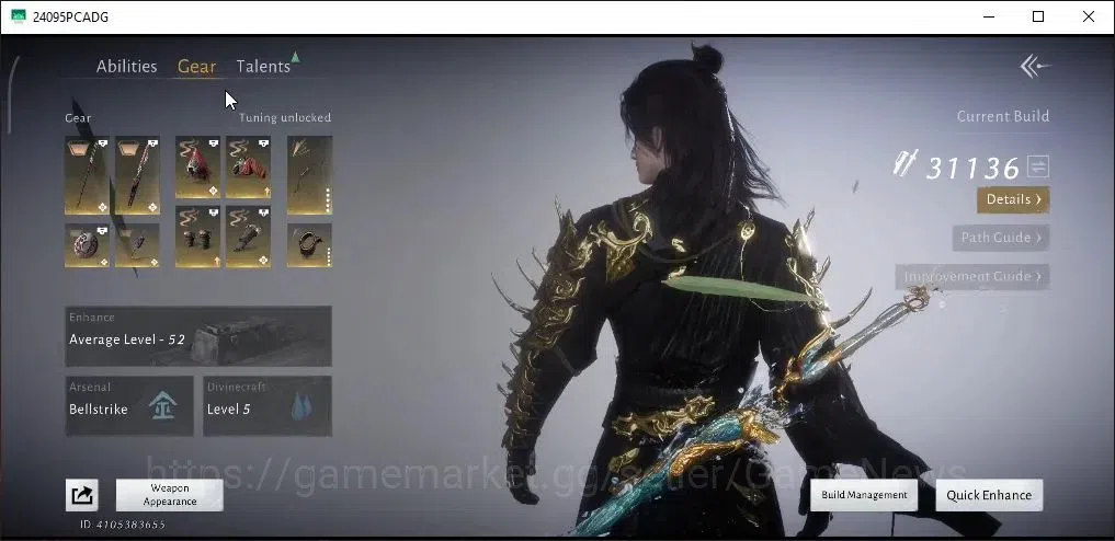 Where Winds Meet Accounts GLOBAL|Lv95|2HC|GS 31K|Luminus Drift|Abys Conq|Pea image 11
