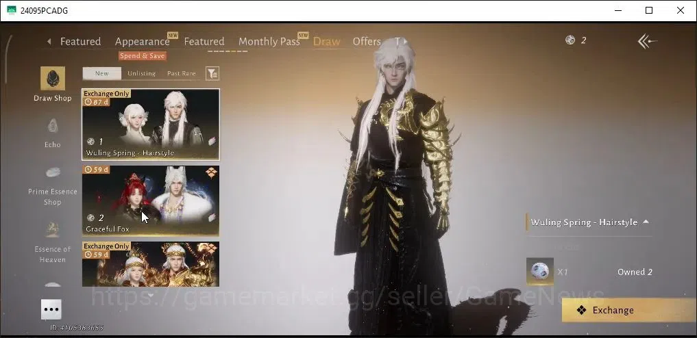 Where Winds Meet Accounts GLOBAL|Lv95|2HC|GS 31K|Luminus Drift|Abys Conq|Pea image 2