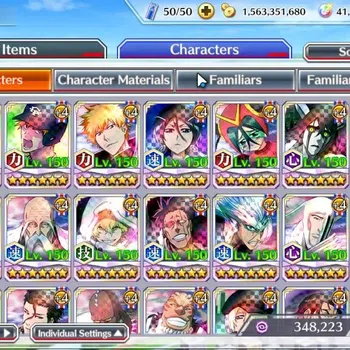 Bleach: Brave Souls Accounts High-End [GLOBAL]|41K Orb|Renew Ichigo,DreamTeam Ichigo,Swimsuit26 Orihime,10th Aniv Rukia,Duo