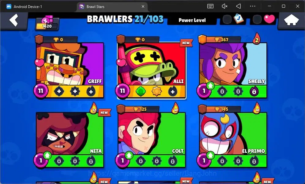 Brawl Stars Accounts Global | 1620 Thropy | 21 Brawler |2 Max (Griff,Al image 5