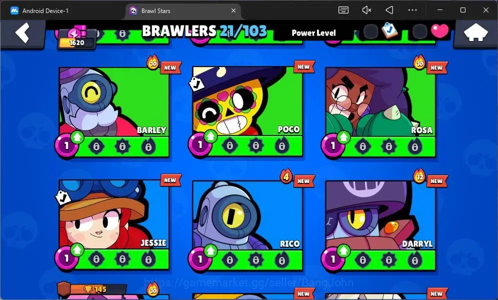 Brawl Stars Accounts Global | 1620 Thropy | 21 Brawler |2 Max (Griff,Al image 6